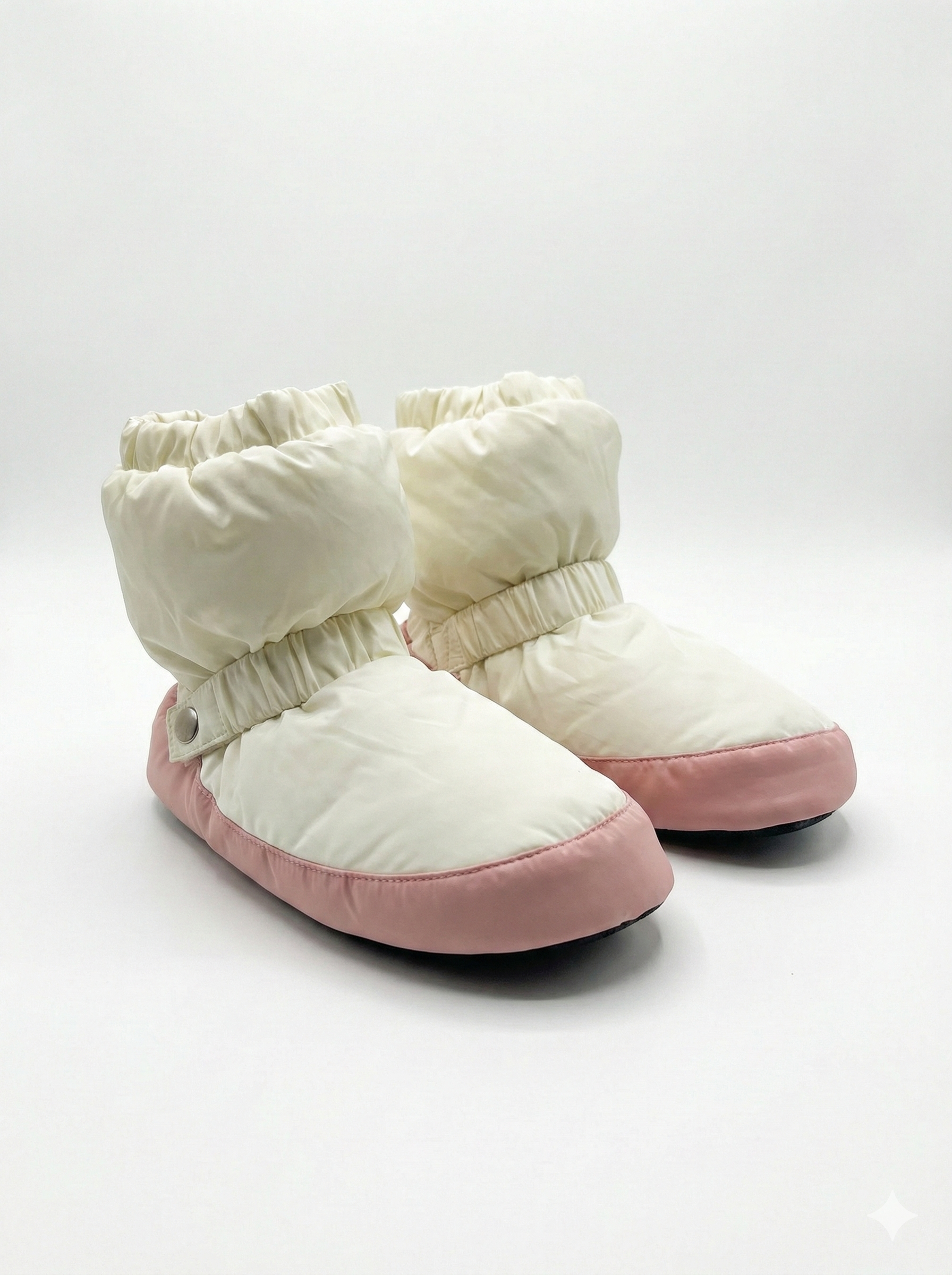 U Dance Cream / Pink Warm-up Booties