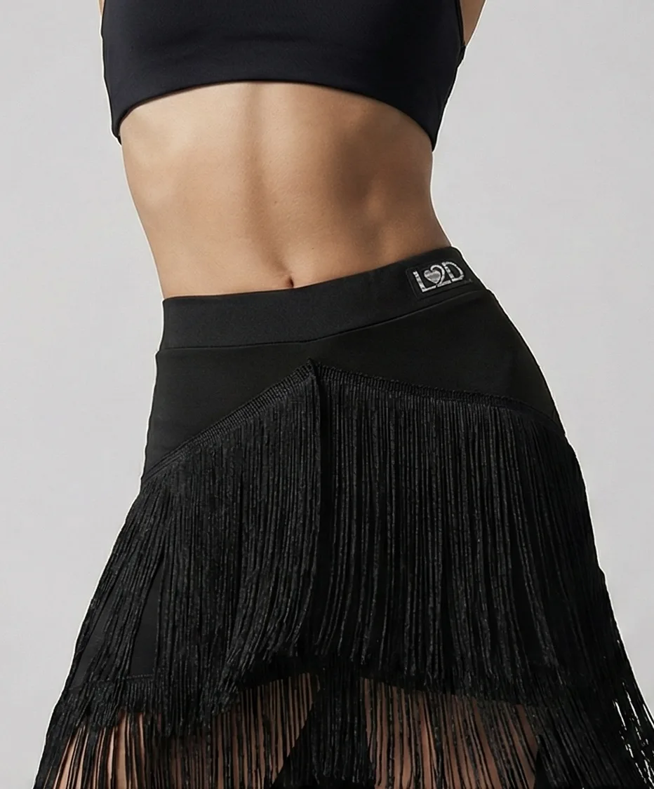 L2D Latin Black Move Skirt