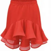 Red Midnight Ruffle – Παιδική Φούστα Latin με Βολάν