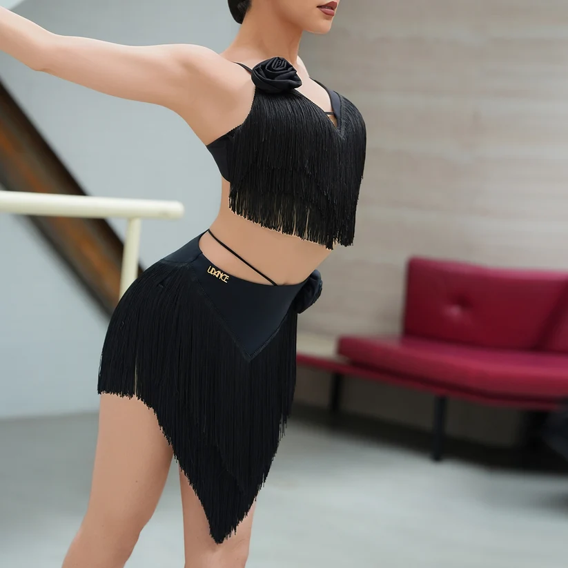 A118 UDANCE Latin Flared Skirt with Tassels - φωτογραφία 2