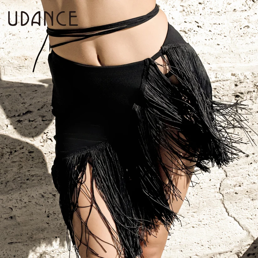 A83 UDANCE Asymmetric Hem Fringe Skirt - φωτογραφία 2