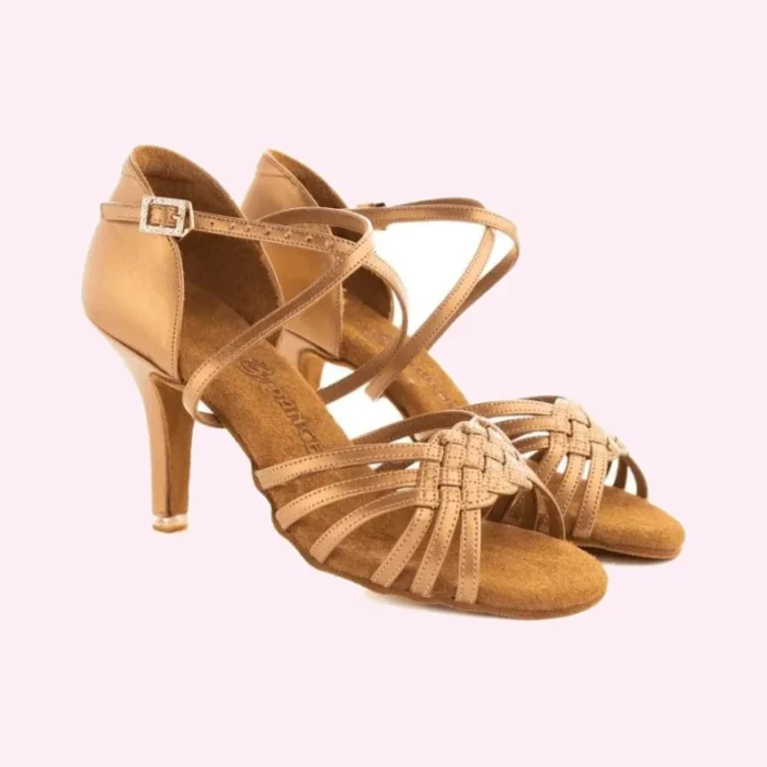 BD Dance 2360 Leather Tan — γυναικεία παπούτσια χορού
